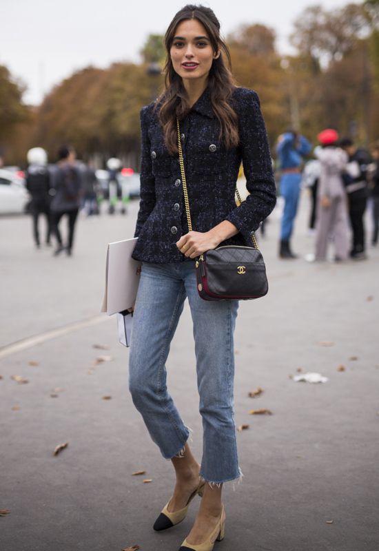 woman in Paris wearing French girl chic outfit, how to achieve French girl style at any age